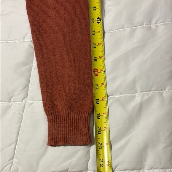 Rust Long Cardigan Pocket Sweater size S - Picture 6 of 9